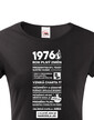 Dámske tričko narodeninové noviny 1976