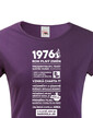 Dámske tričko narodeninové noviny 1976