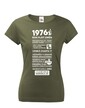Dámske tričko narodeninové noviny 1976