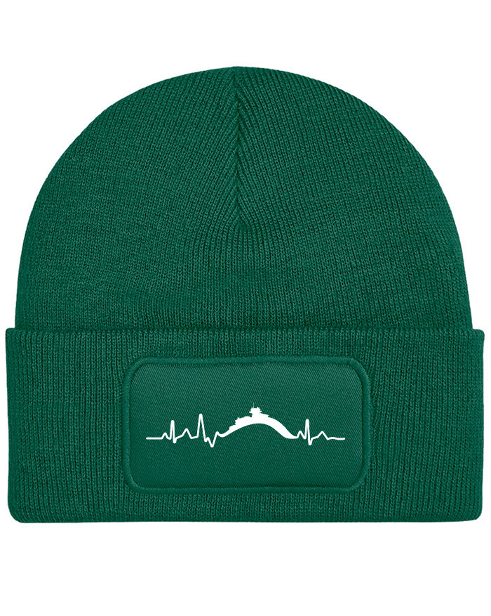 Unisex čiapka s obdélníkovou nášivkou so Sněžkou EKG