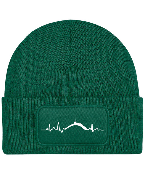 Unisex čiapka s obdélníkovou nášivkou EKG Lysá hora