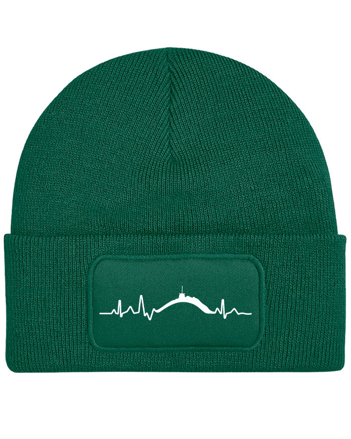 Unisex čiapka s obdélníkovou nášivkou EKG Lysá hora