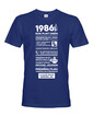 Pánské tričko narozeninové noviny 1986