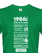 Pánské tričko narozeninové noviny 1986
