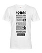 Pánské tričko narozeninové noviny 1986