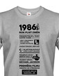 Pánské tričko narozeninové noviny 1986