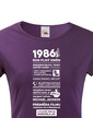 Dámske tričko narodeninové noviny 1986