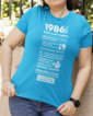 Dámske tričko narodeninové noviny 1986