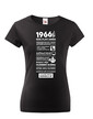 Dámske tričko narodeninové noviny 1966