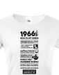 Dámske tričko narodeninové noviny 1966