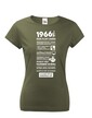 Dámske tričko narodeninové noviny 1966