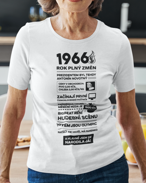 Dámske tričko narodeninové noviny 1966