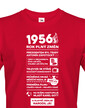 Pánské tričko narozeninové noviny 1956