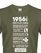 Pánské tričko narozeninové noviny 1956
