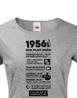 Dámske tričko narodeninové noviny 1956