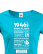 Dámske tričko narodeninové noviny 1946