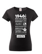 Dámske tričko narodeninové noviny 1946
