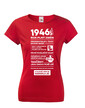 Dámske tričko narodeninové noviny 1946