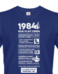 Pánské tričko narozeninové noviny 1984