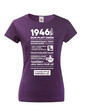 Dámske tričko narodeninové noviny 1946