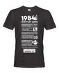 Pánské tričko narozeninové noviny 1984