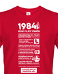 Pánské tričko narozeninové noviny 1984