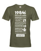 Pánské tričko narozeninové noviny 1984