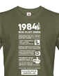 Pánské tričko narozeninové noviny 1984