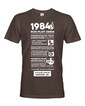 Pánské tričko narozeninové noviny 1984