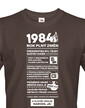 Pánské tričko narozeninové noviny 1984