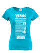 Dámske tričko narodeninové noviny 1984