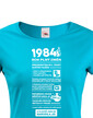 Dámske tričko narodeninové noviny 1984