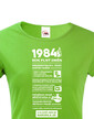 Dámske tričko narodeninové noviny 1984