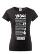 Dámske tričko narodeninové noviny 1984