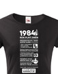 Dámske tričko narodeninové noviny 1984