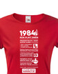 Dámske tričko narodeninové noviny 1984