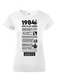 Dámske tričko narodeninové noviny 1984