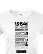Dámske tričko narodeninové noviny 1984