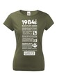 Dámske tričko narodeninové noviny 1984