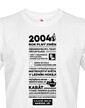 Pánské tričko narozeninové noviny 2004
