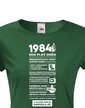Dámske tričko narodeninové noviny 1984