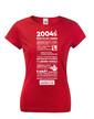 Dámske tričko narodeninové noviny 2004