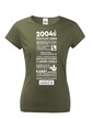 Dámske tričko narodeninové noviny 2004