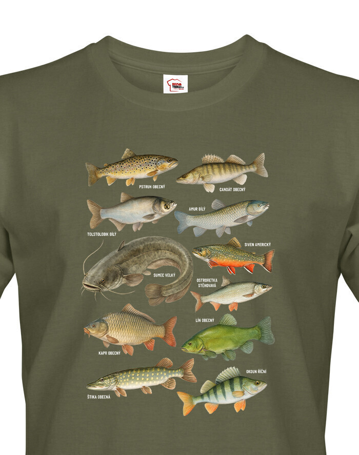 Pánské tričko s rybami