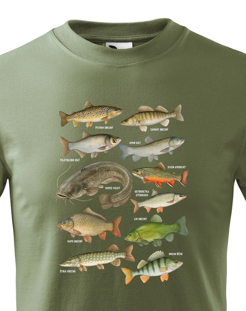 Detské tričko s rybami