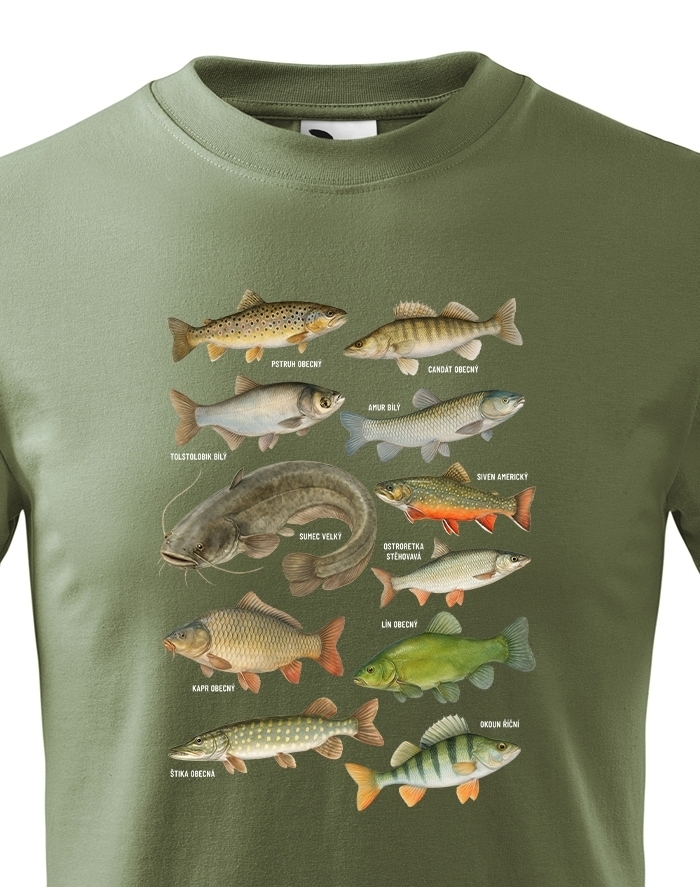 Detské tričko s rybami
