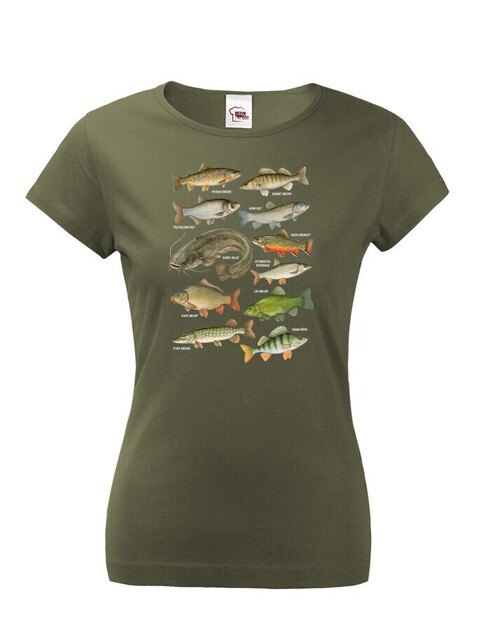 Dámske tričko s rybami