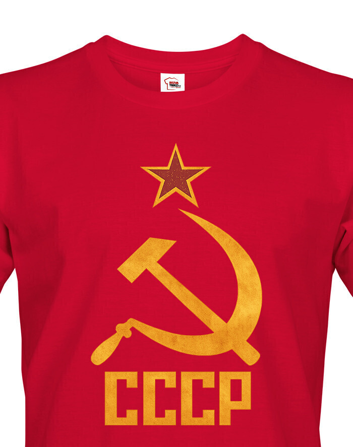Pánske tričko so znakom CCCP