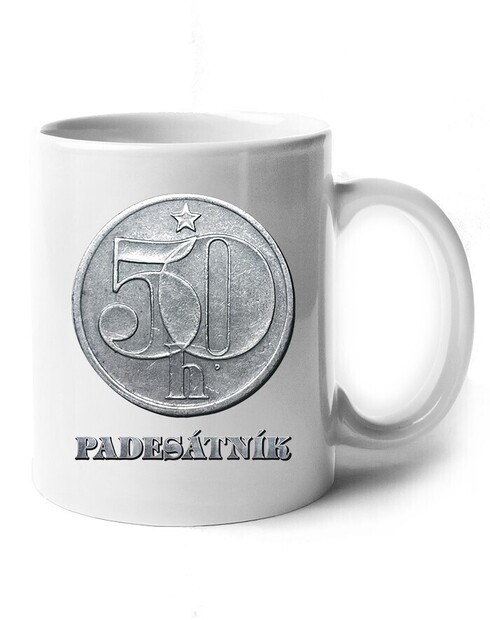 Keramický hrnček päťdesiatnik