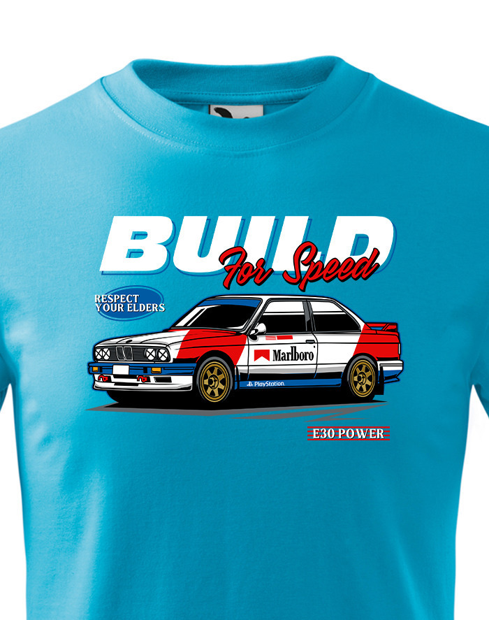 Detské tričko Build for speed